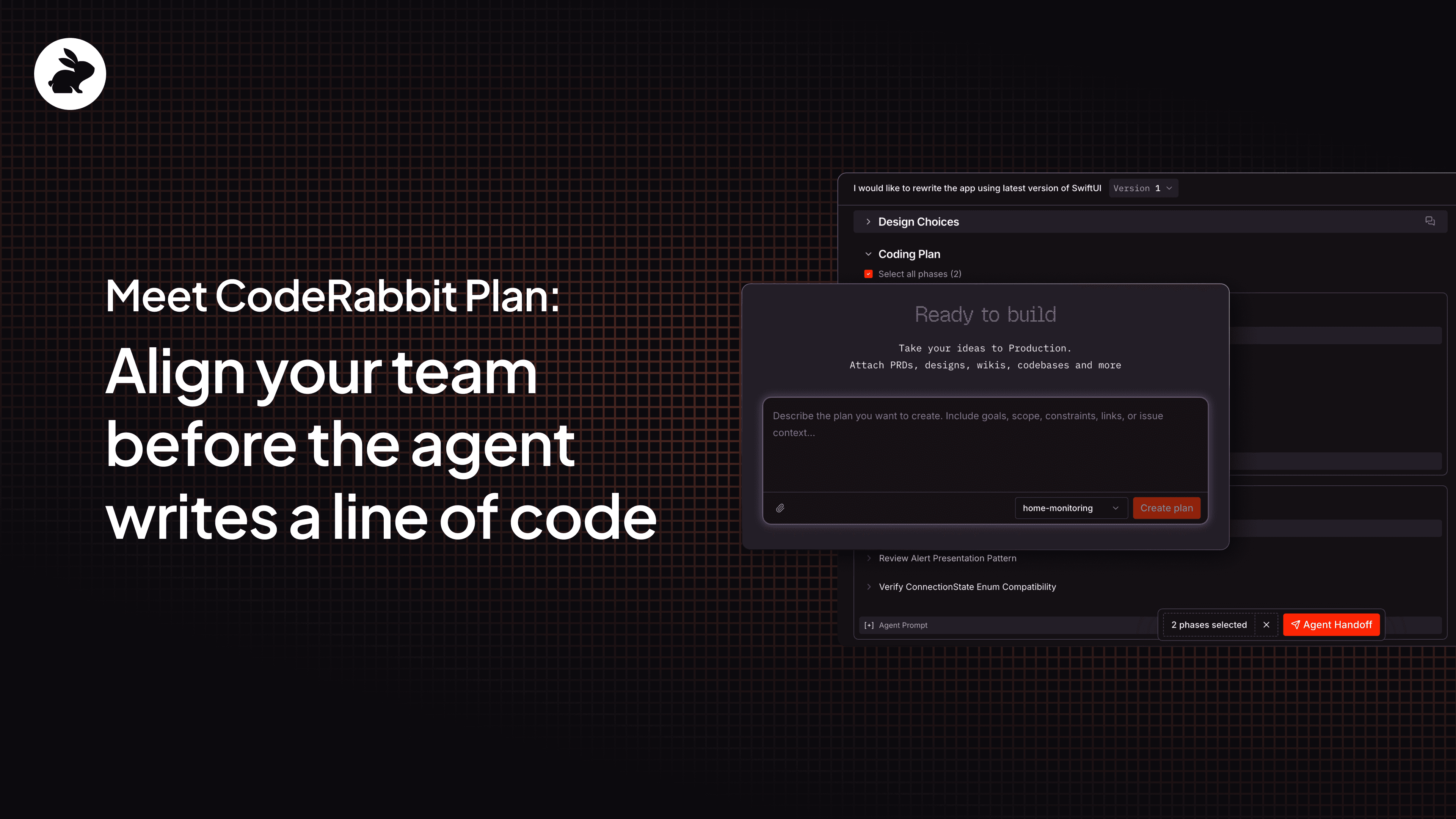 Meet CodeRabbit Plan: Better plans. Faster delivery. Less rework