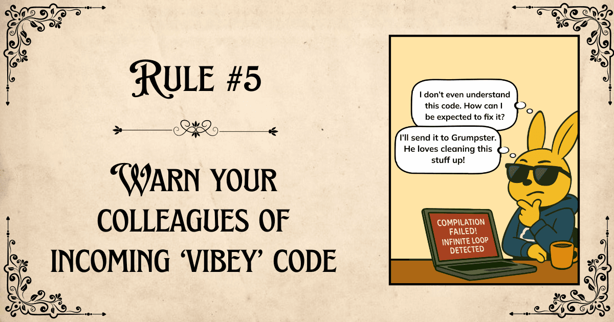 How to vibe code at work without your colleagues hating you