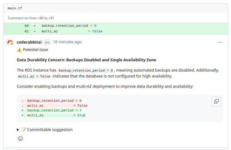 How CodeRabbit Detects Secrets and Misconfigurations in IaC workflow?