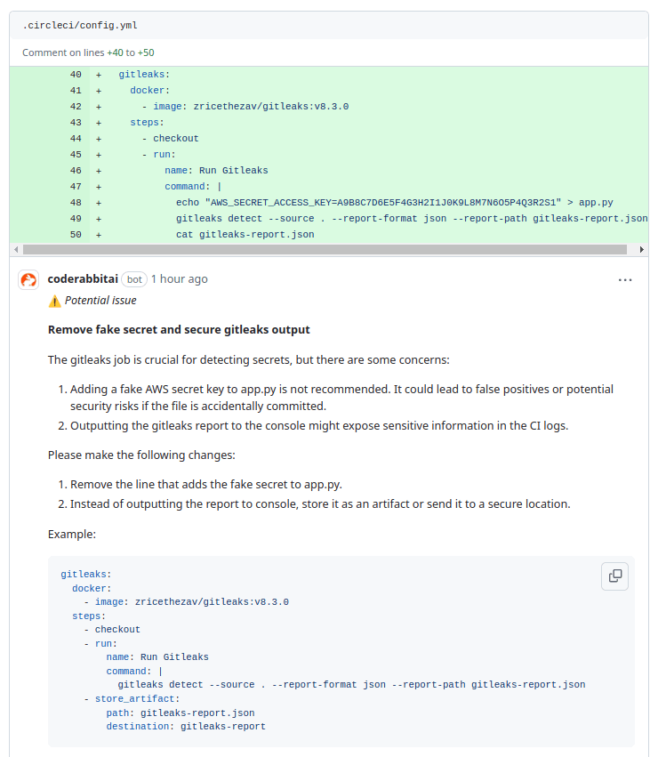 How CodeRabbit Detects Secrets and Misconfigurations in IaC workflow?
