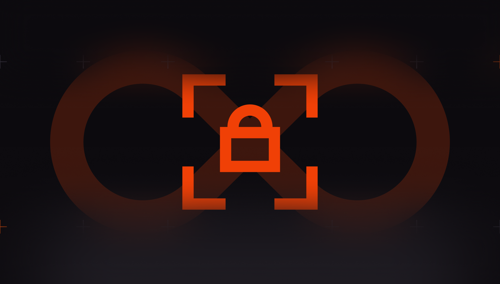 A lock at the center of a continuous loop illustrates CodeRabbit Security protecting the codebase before and after merge.